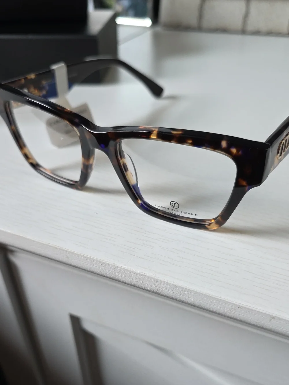 Carolina Lemke Tortoiseshell Demi Blue Optical Glasses
